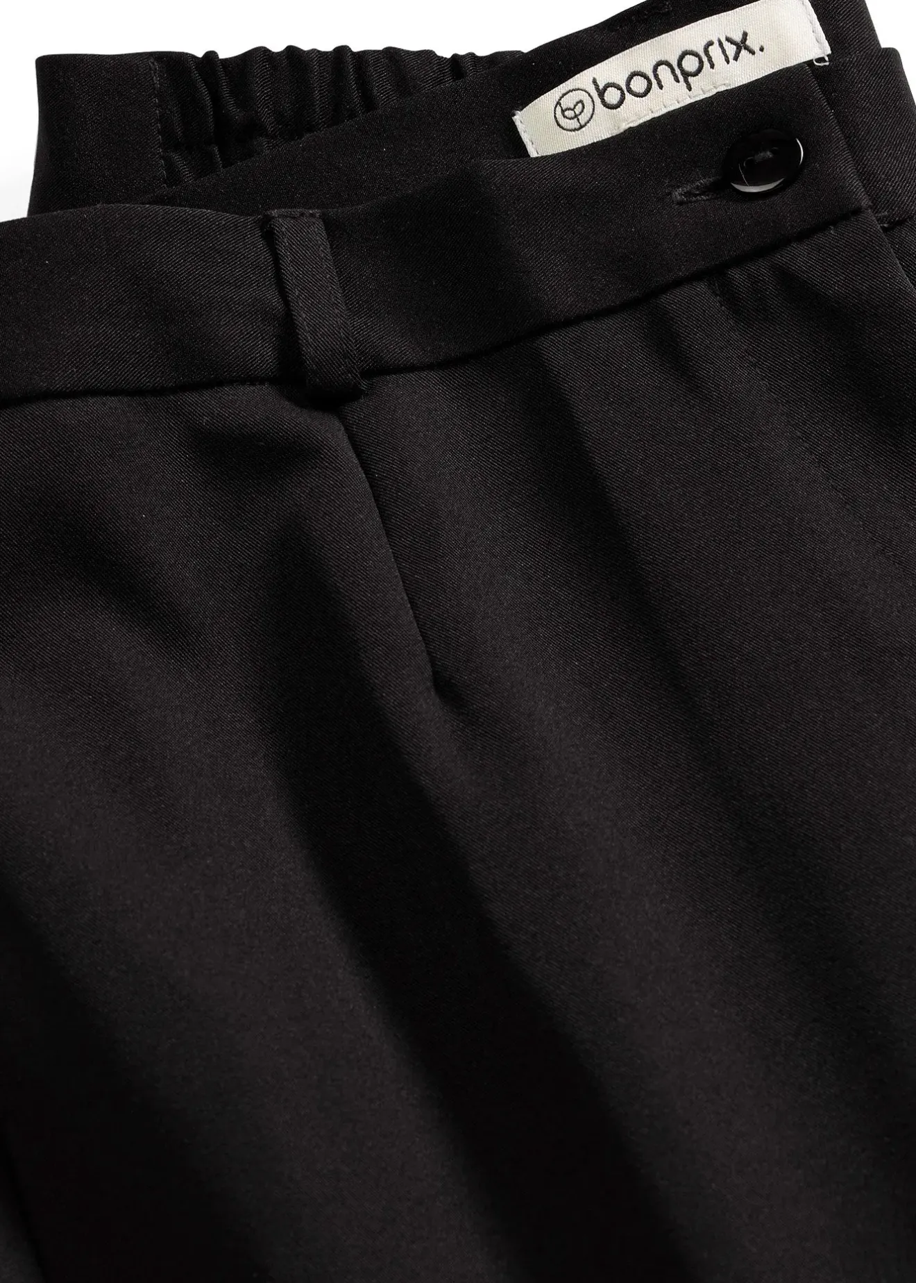 bonprix Pantalon large à pinces et taille élastiquée|Femme Tailles Petite|Pantalons