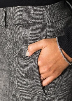 Femme bonprix Tailles Petite|Pantalons|Pantalon large à pinces, taille courte