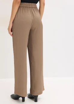 Femme bonprix Tailles Petite|Pantalon large à taille élastiquée
