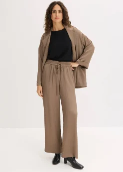 Femme bonprix Tailles Petite|Pantalon large à taille élastiquée