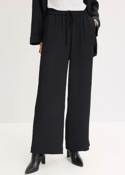 bonprix Pantalon large à taille élastiquée|Femme Tailles Petite