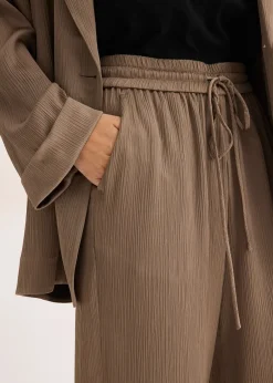 bonprix Pantalon large à taille élastiquée|Femme Pantalons