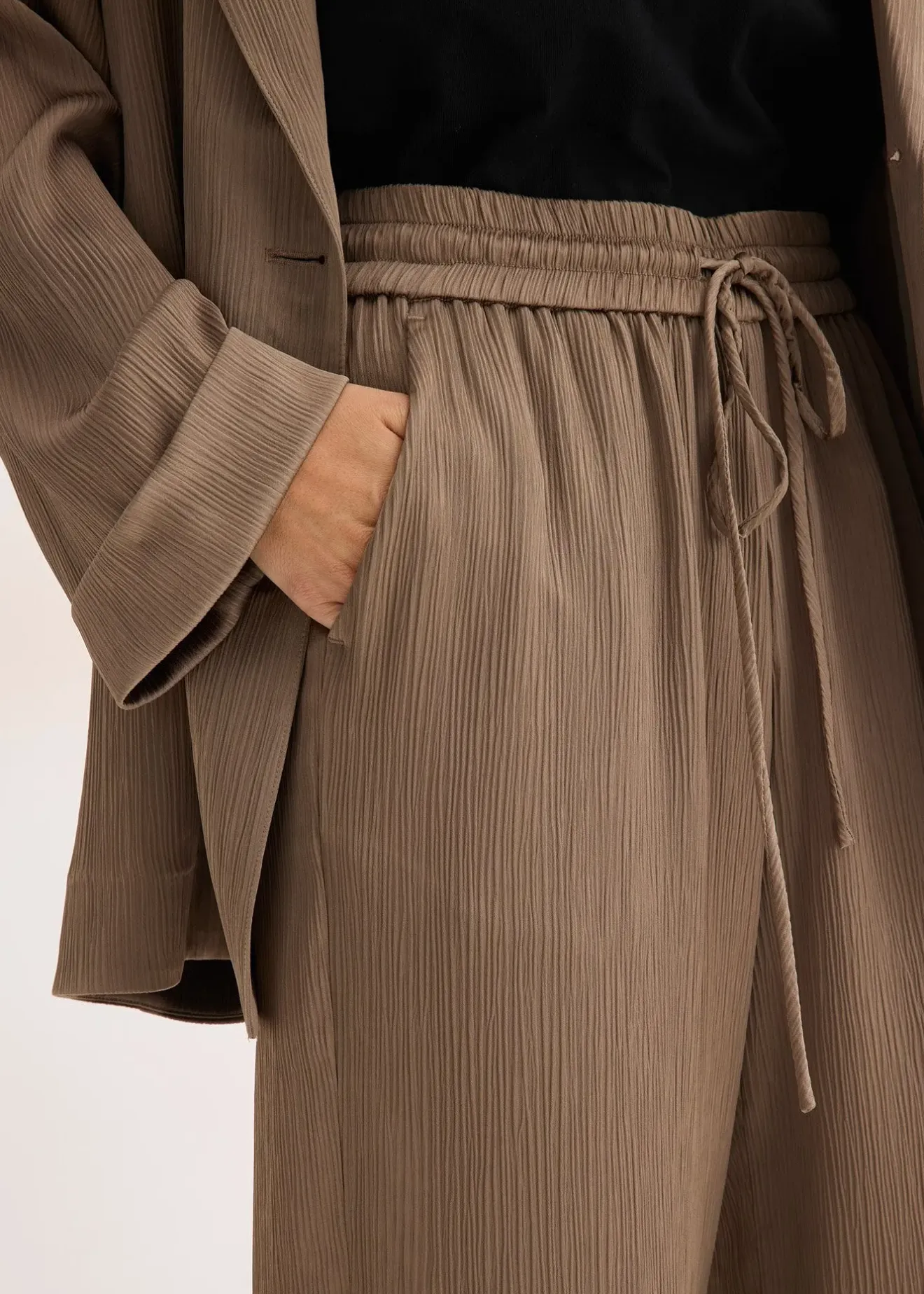 bonprix Pantalon large à taille élastiquée|Femme Pantalons