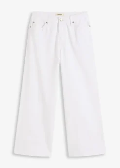 Femme bonprix Pantalons|Pantalon large en coton extensible