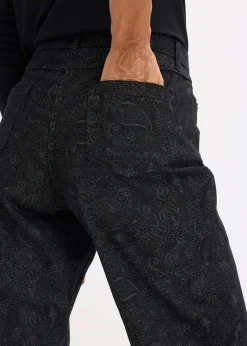 bonprix Pantalon large en coton extensible|Femme Pantalons