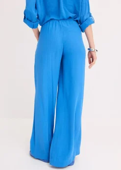 bonprix Pantalon large en crêpe léger|Femme Pantalons