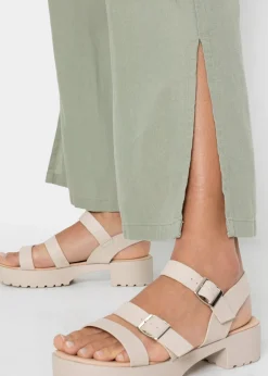 bonprix Pantalon large en lin mélangé|Femme Pantalons