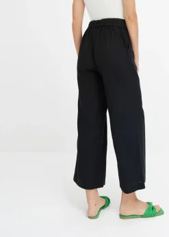 Femme bonprix Pantalons|Pantalon large en lin mélangé