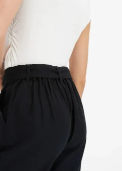 Femme bonprix Pantalons|Pantalon large en lin mélangé