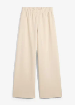 bonprix Pantalon large en maille piquée|Femme Deux Pièces & Ensembles|Pantalons