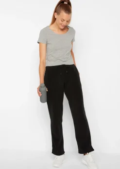 bonprix Pantalon large en polaire|Femme Sweats|Pantalons