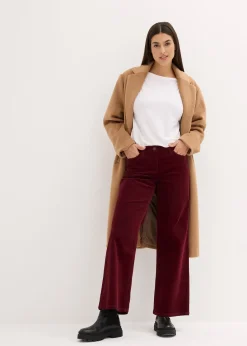 bonprix Pantalon large en velours côtelé|Femme Pantalons