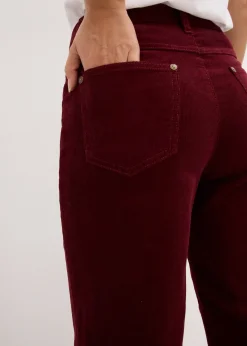 bonprix Pantalon large en velours côtelé|Femme Pantalons