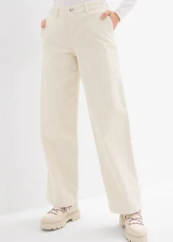 Femme bonprix Pantalons|Pantalon large en velours côtelé