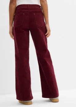 Femme bonprix Pantalons|Pantalon large en velours côtelé