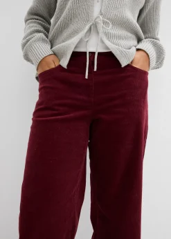 Femme bonprix Pantalons|Pantalon large en velours côtelé