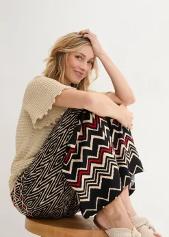 Femme bonprix Tailles Petite|Pantalons|Pantalon large en viscose fluide