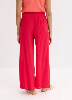 Femme bonprix Pantalons|Pantalon large en viscose fine