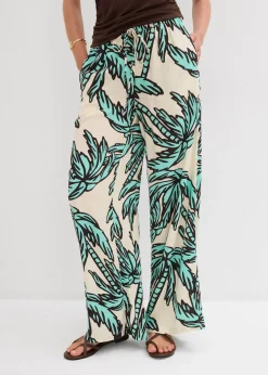 Femme bonprix Pantalons|Pantalon large en viscose fluide