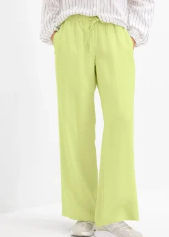 bonprix Pantalon large en viscose fluide|Femme Pantalons