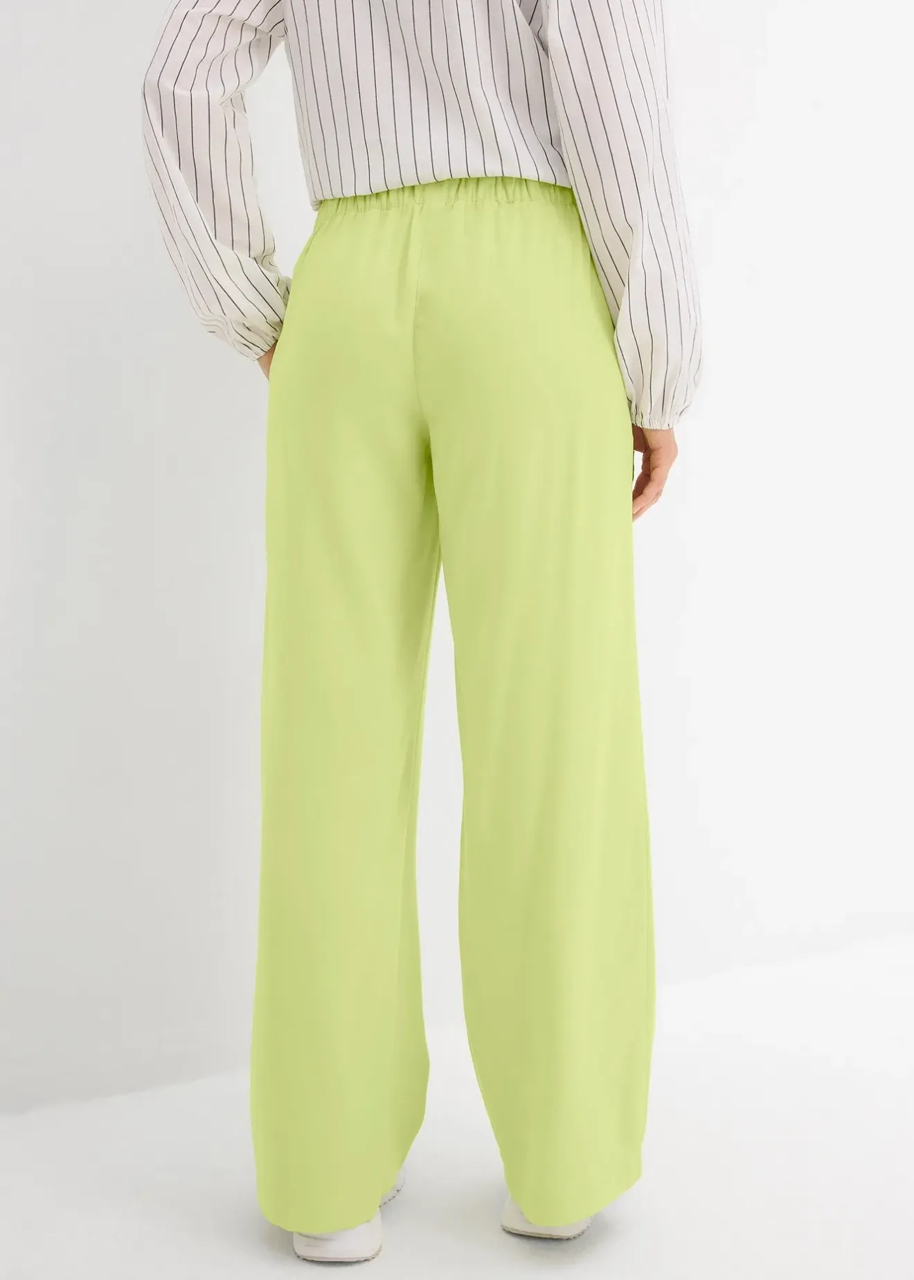 bonprix Pantalon large en viscose fluide|Femme Pantalons