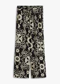 Femme bonprix Pantalons|Pantalon large en viscose fluide