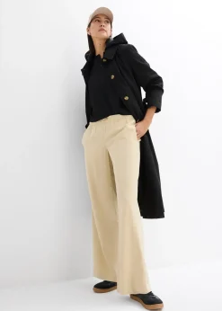 Femme bonprix Pantalons|Pantalon large en viscose fluide