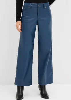 bonprix Pantalon large enduit|Femme Pantalons