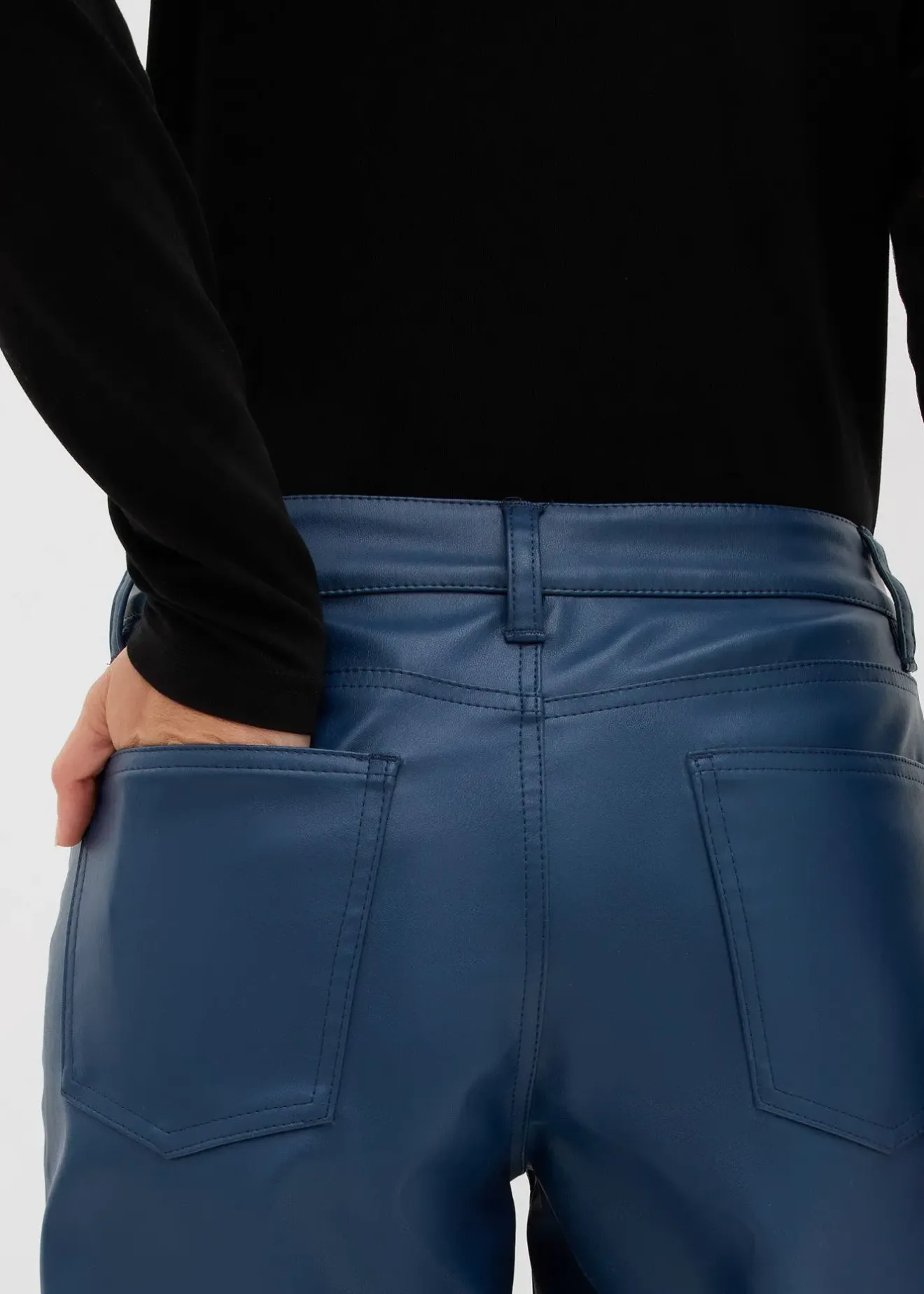 bonprix Pantalon large enduit|Femme Pantalons