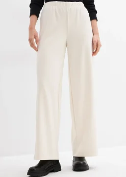 Femme bonprix Pantalons|Pantalon large et confortable en Punto di Roma