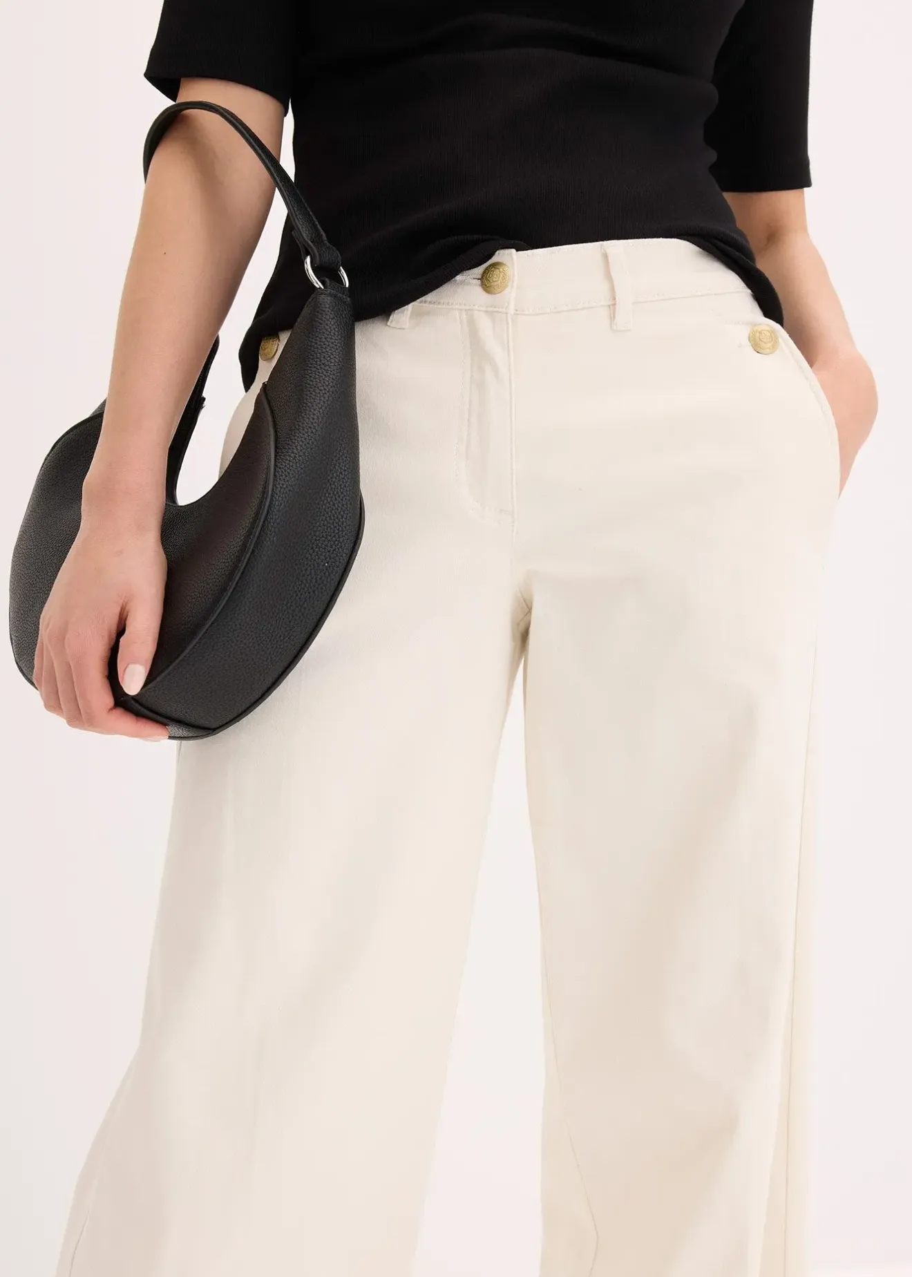 Femme bonprix Pantalons|Pantalon large et extensible