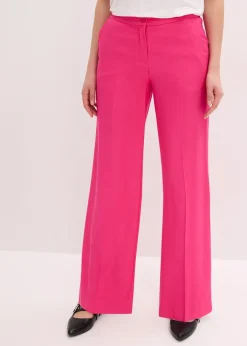 Femme bonprix Pantalons|Pantalon large et léger à pinces