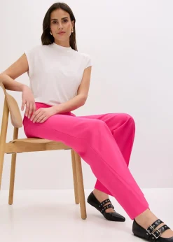 Femme bonprix Pantalons|Pantalon large et léger à pinces