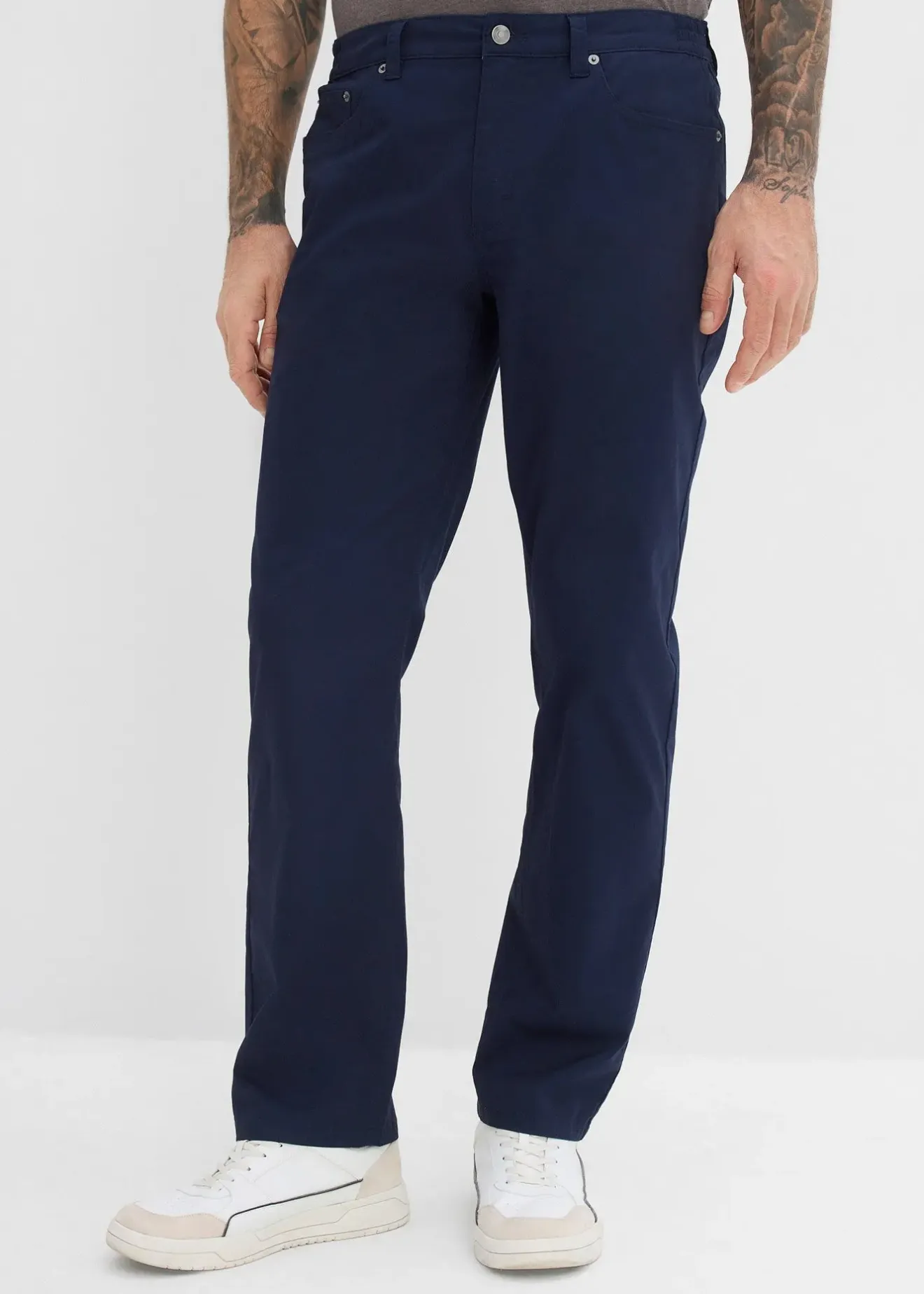 Homme bonprix Pantalons|Pantalon loose et extensible à taille élastiquée, droit