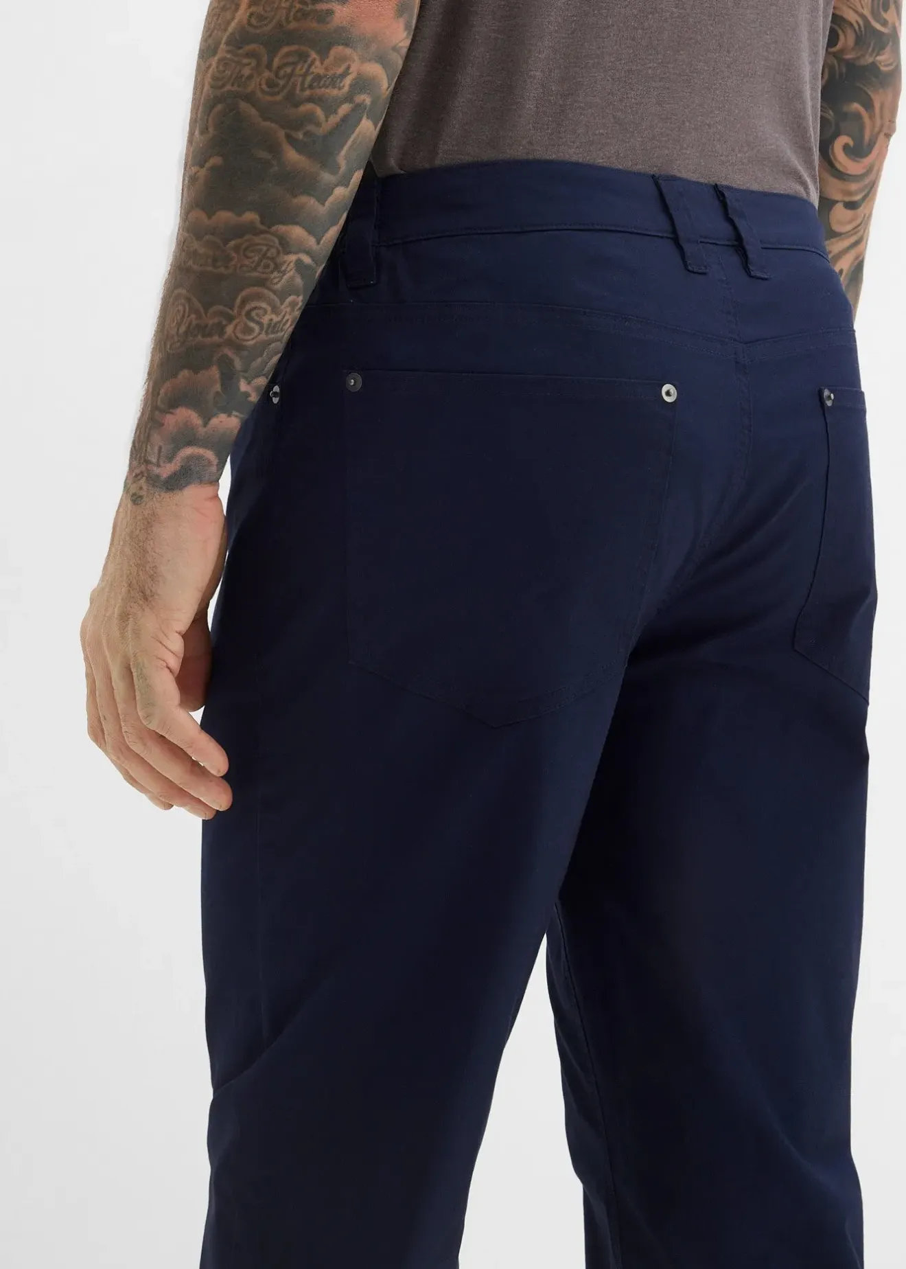 Homme bonprix Pantalons|Pantalon loose et extensible à taille élastiquée, droit