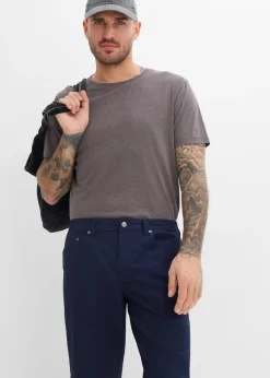 Homme bonprix Pantalons|Pantalon loose et extensible à taille élastiquée, droit