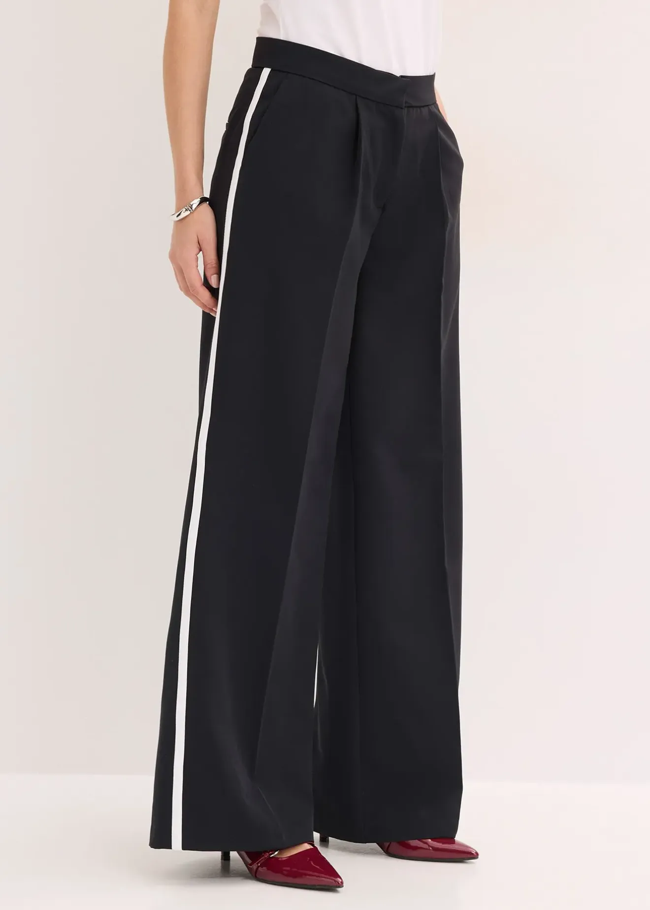 bonprix Pantalon palazzo|Femme Pantalons|Tailles Petite