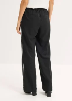 Femme bonprix Pantalons|Pantalon palazzo à galons décoratifs