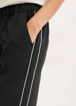 Femme bonprix Pantalons|Pantalon palazzo à galons décoratifs