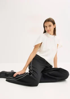 Femme bonprix Pantalons|Pantalon palazzo à galons décoratifs