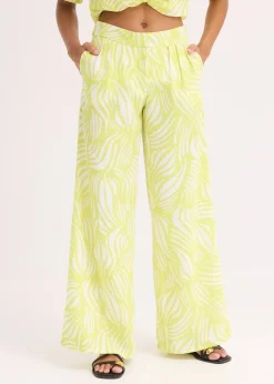 bonprix Pantalon palazzo à taille élastiquée|Femme Pantalons