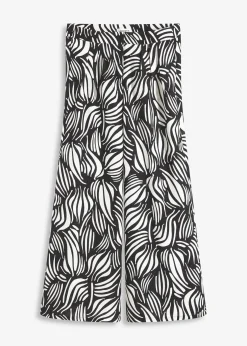 bonprix Pantalon palazzo à taille élastiquée|Femme Pantalons