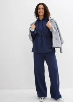 Femme bonprix Pantalons|Pantalon palazzo doux en néoprène