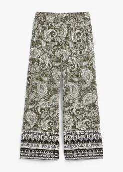 Femme bonprix Pantalons|Pantalon palazzo doux en viscose extensible