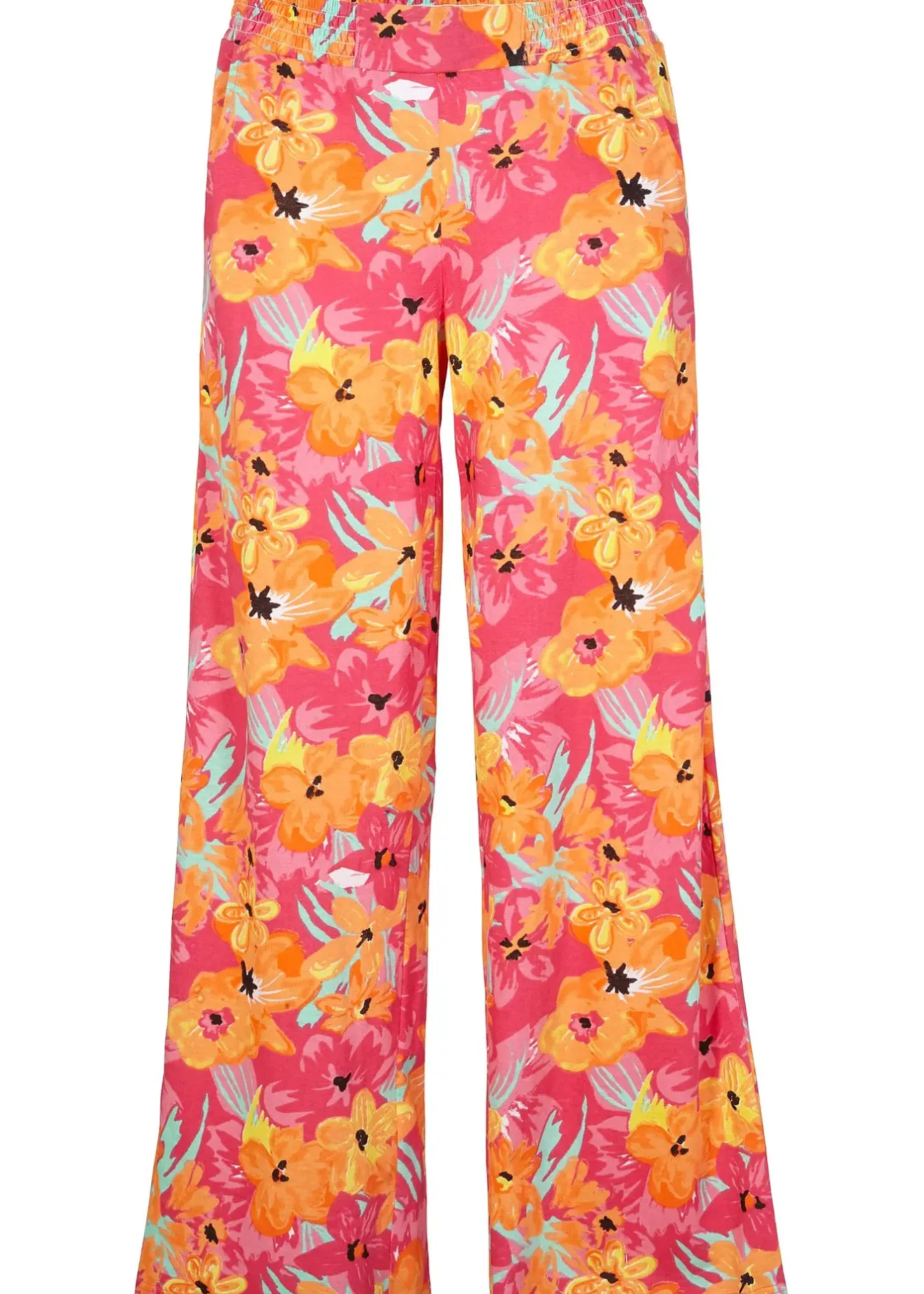 Femme bonprix Pantalons|Pantalon palazzo en jersey viscose doux