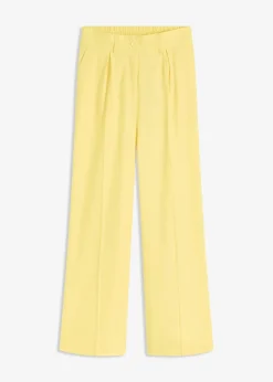 Femme bonprix Pantalons|Pantalon palazzo en lin mélangé aérien