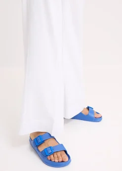 Femme bonprix Pantalons|Pantalon palazzo en lin mélangé aérien