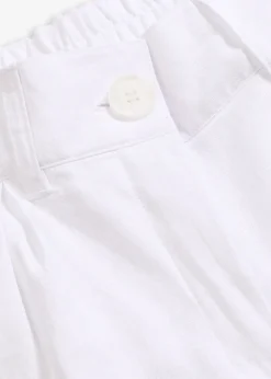 Femme bonprix Pantalons|Pantalon palazzo en lin mélangé aérien