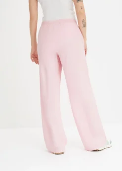 Femme bonprix Pantalons|Pantalon palazzo en lin mélangé