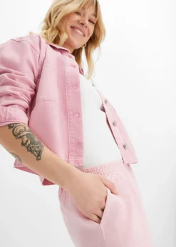 Femme bonprix Pantalons|Pantalon palazzo en lin mélangé